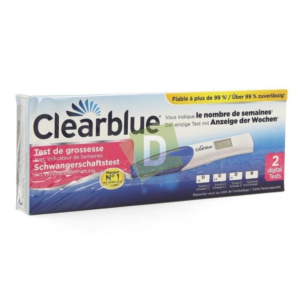 Clearblue Digital Teste de grossesse Conception Indicator x 2 Pièces