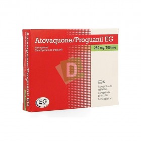 Atovaquone / Proguanil EG 250 mg / 100 mg x 12 Comprimés