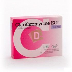Clarithromycine EG 500 mg x 10 Comprimés