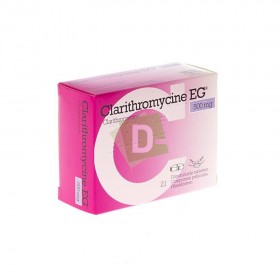 Clarithromycine EG 500 mg x 21 Comprimés sécables