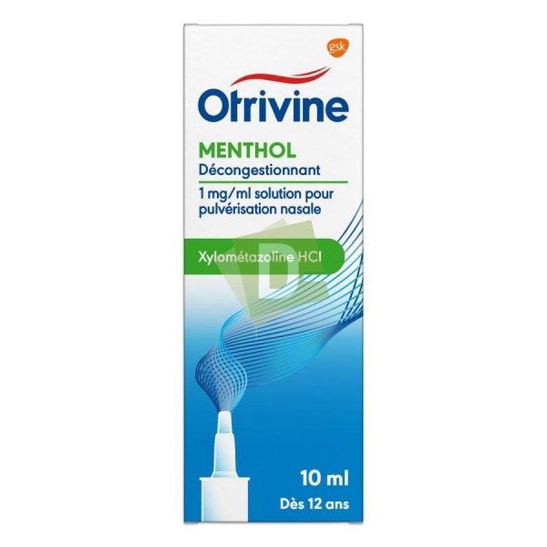 Otrivine Menthol Spray Nasal : Décongestionne le nez bouché