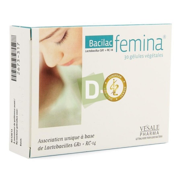 Bacilac Femina 30 Vegetable Capsules