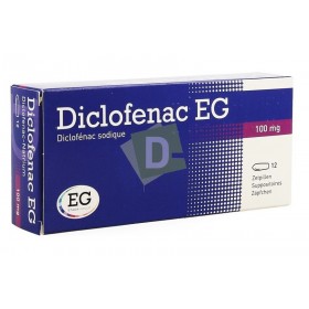 Diclofenac EG 100 mg x 12 suppositories: Treats inflammatory and degenerative conditions of the musculoskeletal system