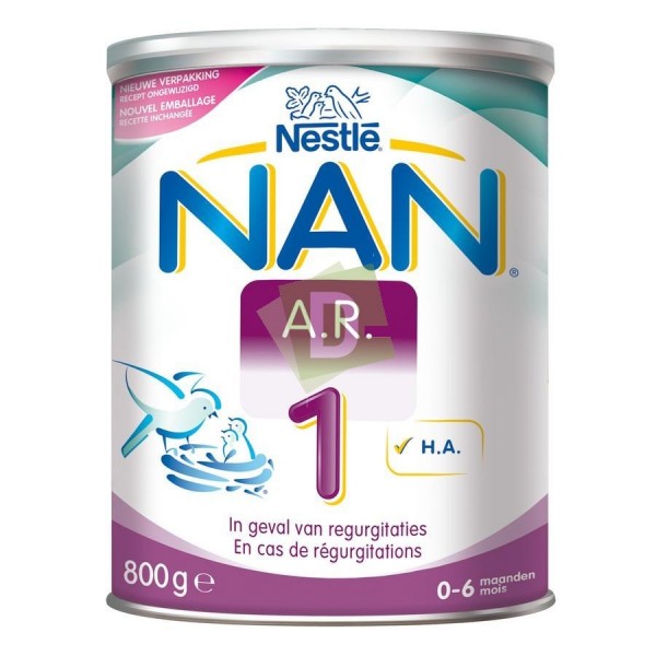 Nan AR 1 (0-6 mois) Lait Première Âge Poudre 800 g
