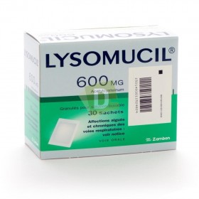 copy of Lysomucil 600 mg x 14 Comprimés effervescents : Contre la taux grasse