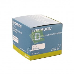 Lysomucil Granulés 600 mg x 60 Sachets : Contre la taux grasse