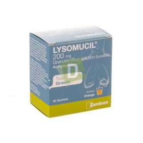 copy of Lysomucil 600 mg x 14 Comprimés effervescents : Contre la taux grasse