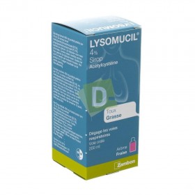 Lysomucil 4% Sirop 200 ml : Dégage les voies respiratoires