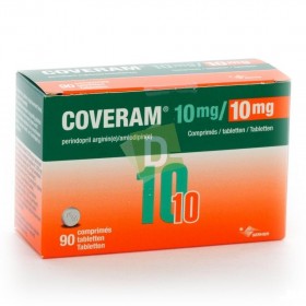 Coveram 10 mg / 10 mg x 90 Comprimés : Traite l'hypertension artérielle essentielle
