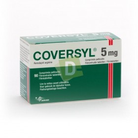 copy of Coveram 5 mg / 5 mg x 90 Compimés : Traitement de l'hypertension artérielle essentielle
