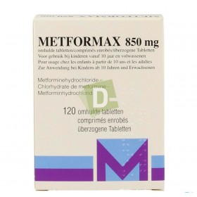 MetFormax 850 mg x 120 omhulde tabletten/ comprimés enrobés