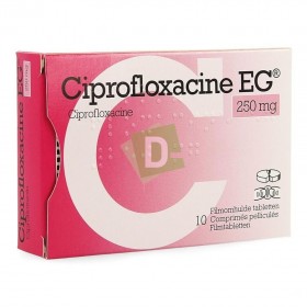 Ciprofloxacine EG 250 mg x 10 Comprimés pelliculés