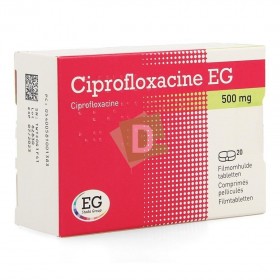Ciprofloxacine EG 500 mg x 20 Comprimés pelliculés