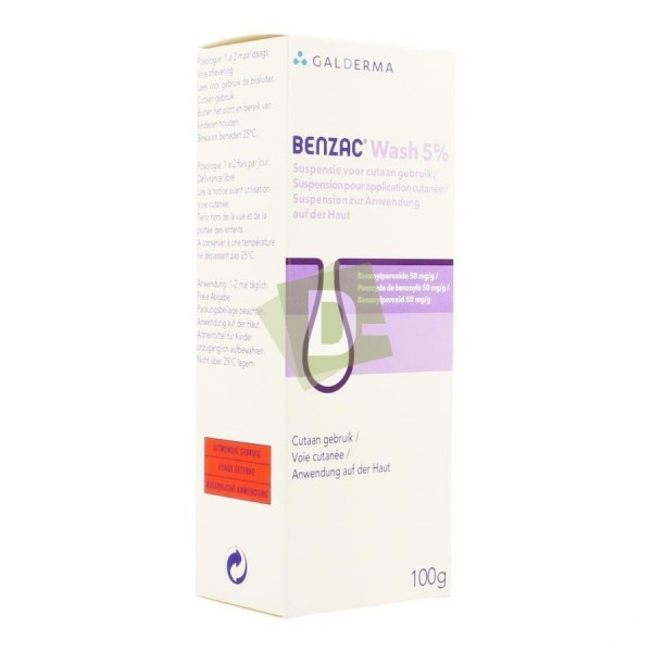 Benzac Wash Suspension Topique 5% 100 g