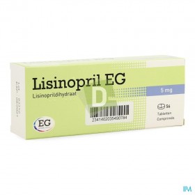 Lisinopril EG 5 mg x 56 Comprimés sécables