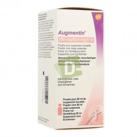 Augmentin 250 mg / 62.5 mg / 5 ml Drinkable Suspension Syrup 80 ml