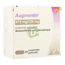 Augmentin 875 mg / 125 mg x 20 Comprimés pelliculés