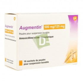 Augmentin 500 mg / 125 mg x 16 sachets oral powder