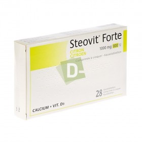 Steovit Forte Citron 1000 mg / 800 Ui x 28 Comprimés à croquer