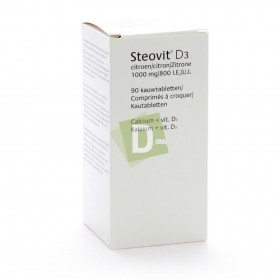 Steovit Forte Citron 1000 mg / 800 Ui x 90 Comprimés à croquer