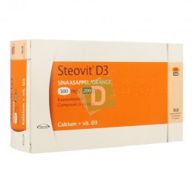 Steovit D3 Orange 500 mg / 200 Ui x 168 Comprimés à croquer