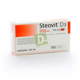 Steovit D3 Orange 500 mg / 200 Ui x 168 Comprimés à croquer
