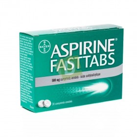 Aspirine Fasttabs 500 mg x 20 Comprimés enrobés