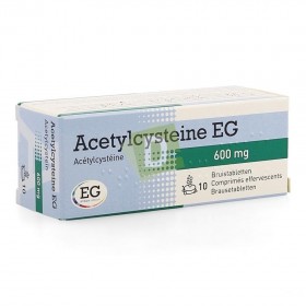 Acetylcysteine EG 600 mg x 10 Comprimés effervescents