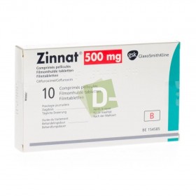 Zinnat 500 mg x 10 Comprimés pelliculés