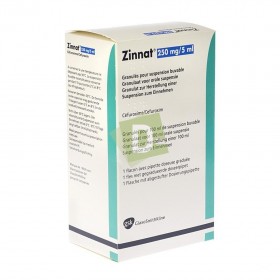 Zinnat 250 mg / 5 ml Suspension buvable 100 ml