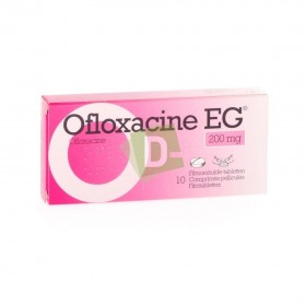 Ofloxacine EG 200 mg x 10 Comprimés pelliculés